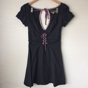 RARE FreePeople Cotton Dress with corset detail